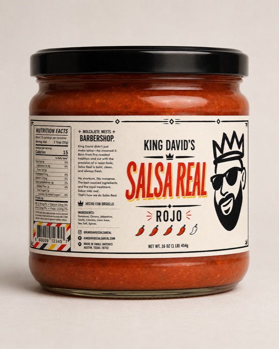 King David’s Salsa Real — Rojo jar